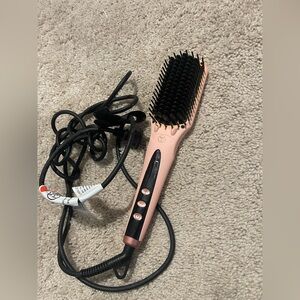 Pink Hair Straightening Brush